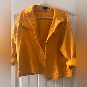 Forever 21 Mustard Jean Jacket